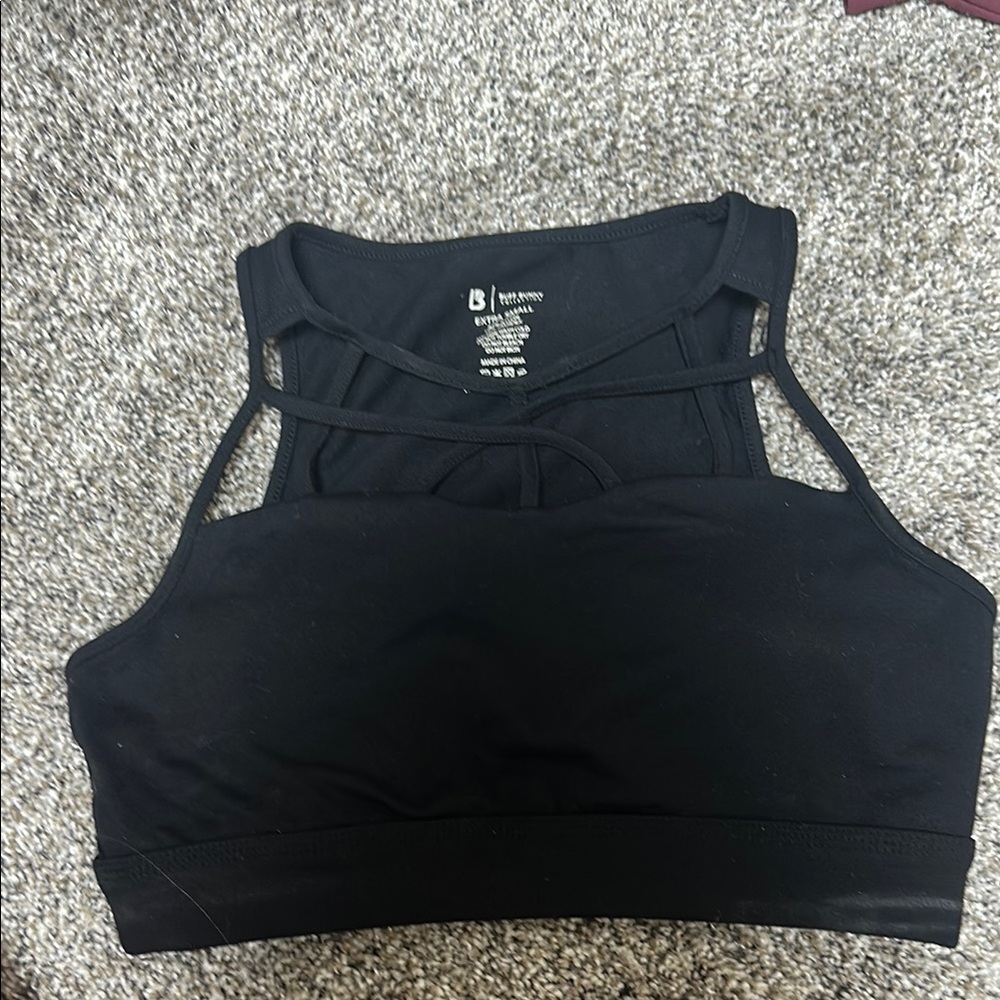 BuffBunny Black Sports Bra